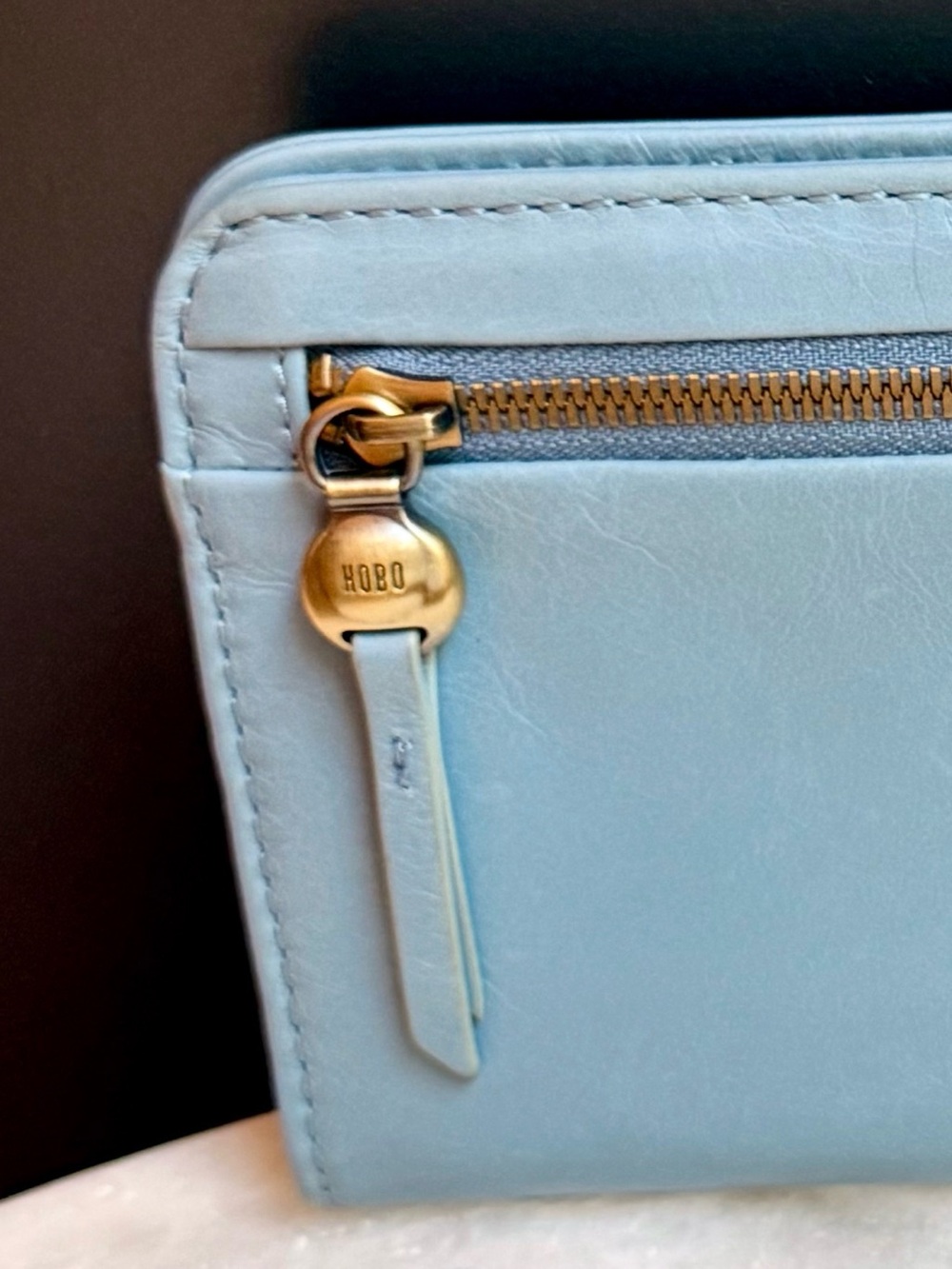 Hobo Angle Continental Wallet in Cornflower Blue 💎 - Picture 7 of 8